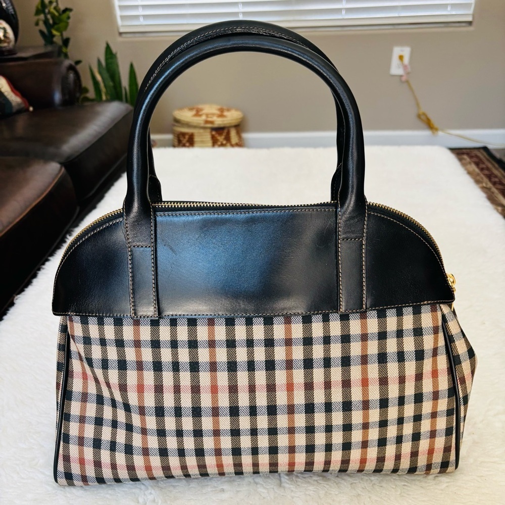 Daks Black and Multcolor Checkered Women's Bag 14” X 10” X 4” - Picture 11 of 16